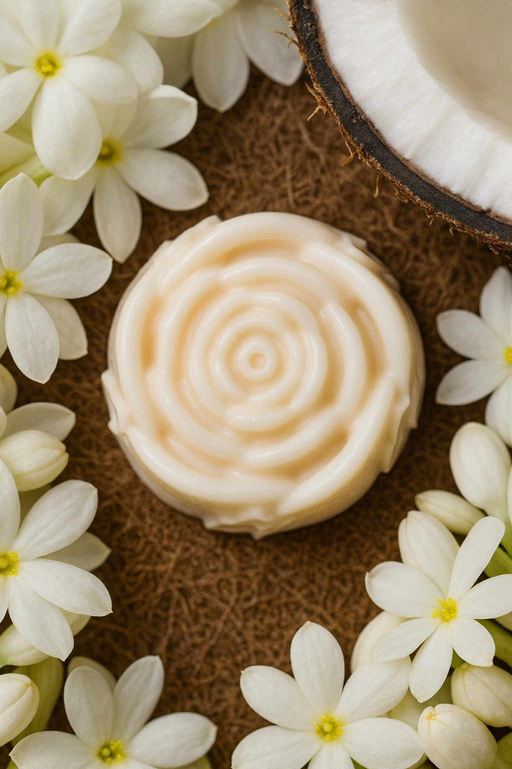 Jabón de Coco y Jazmín Artesanal | Hecho a Mano