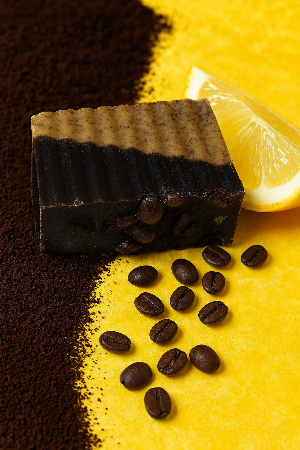 Jabón de Café y Limón Artesanal | Hecho a Mano