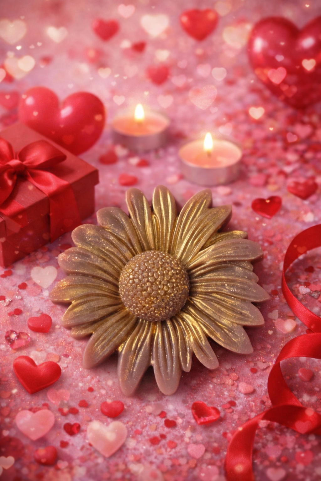 Jabón Artesanal Margaritas – Aromas Dulces (Fresa, Chocolate o Coco y Vainilla)