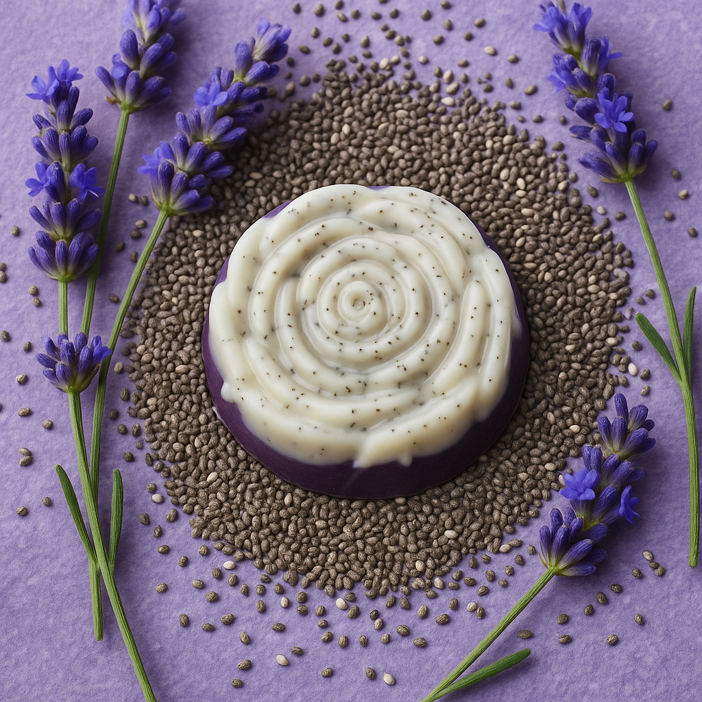 Jabón Rosa de Lavanda y Semillas