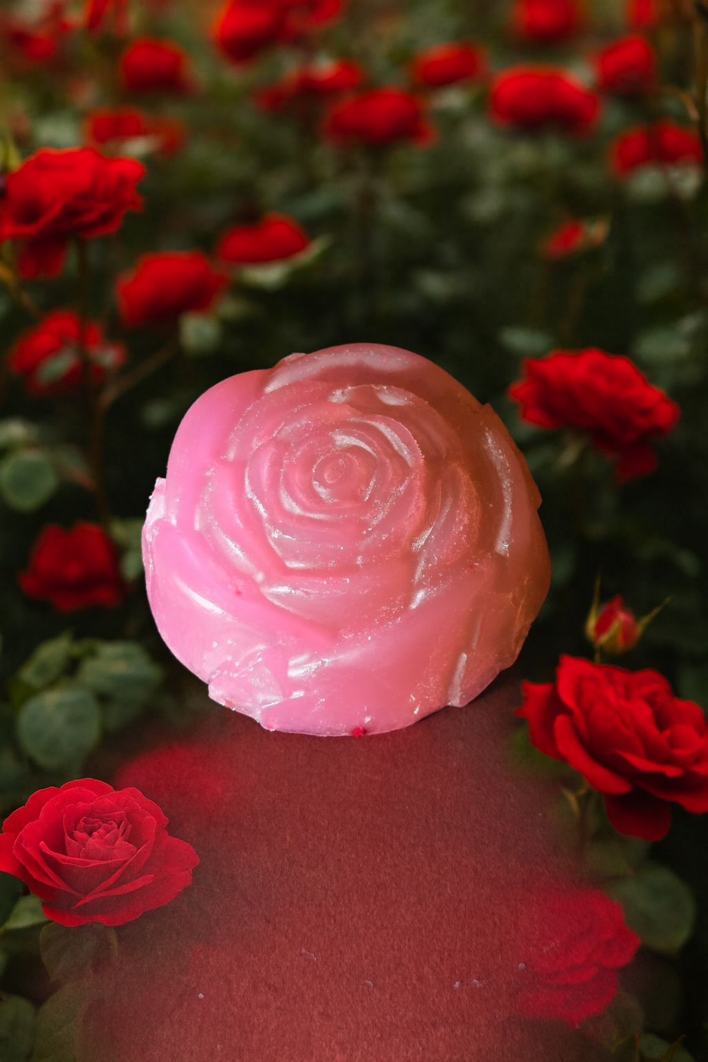 Jabón Rosa de Raíz y Burbujas Artesanal | Hecho a Mano